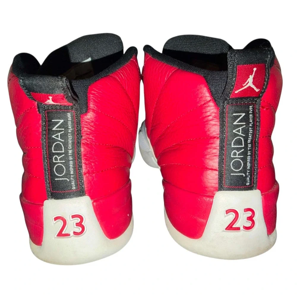 Air Jordan 12 Retro Gym Red White Mens Basketball Shoes 130690-600 Size 9.5